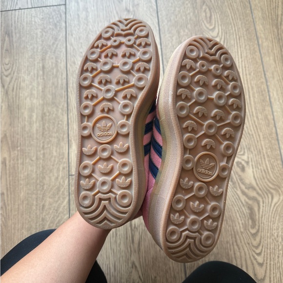 Adidas Gazelle Pink and Navy Sneakers - Picture 6 of 9